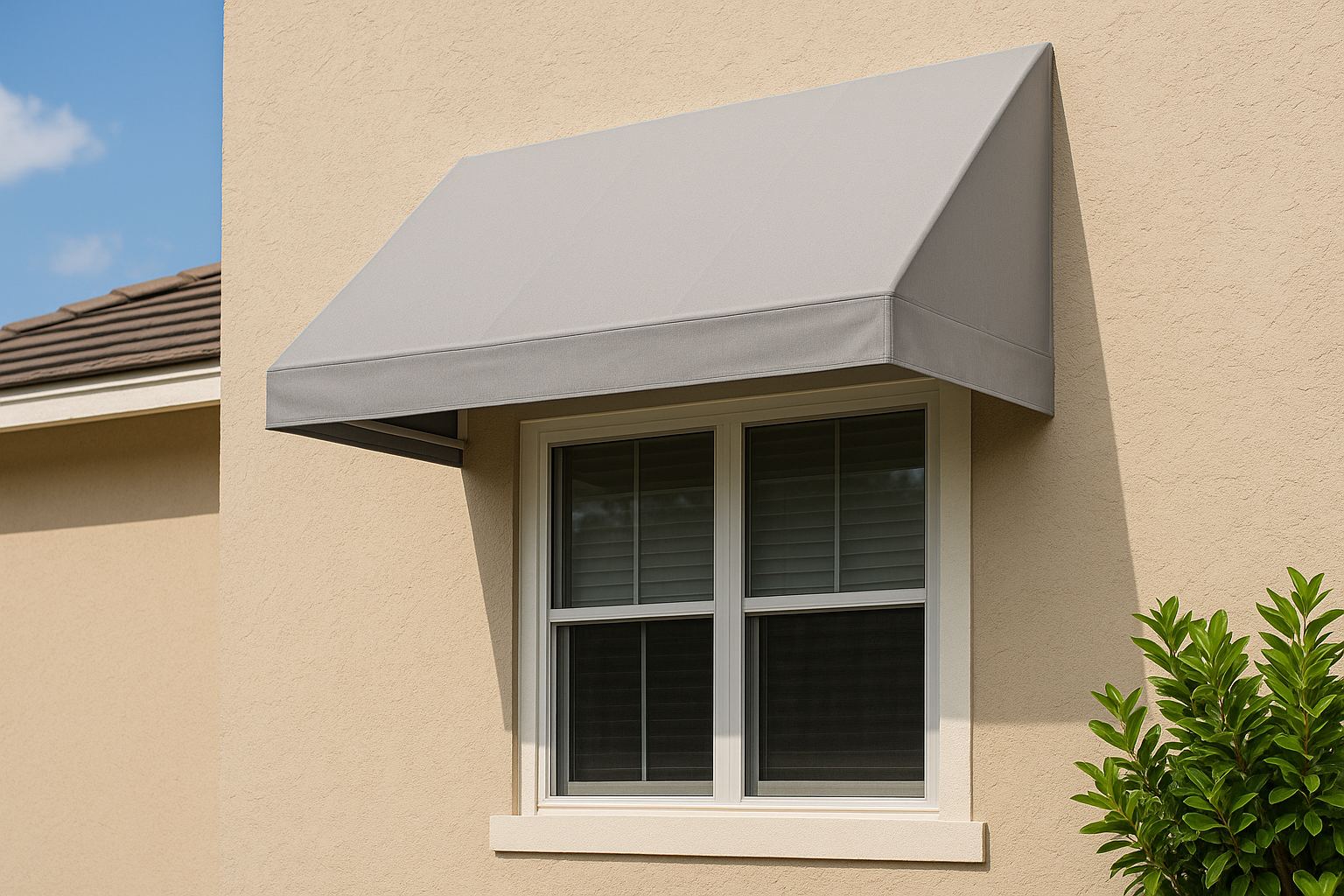 Gray Residential Awning